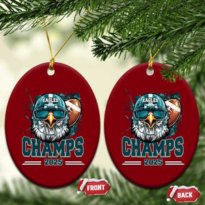 Celebrated Eagles Ceramic Ornament Championship 2025 Retro TS02 Print Your Wear