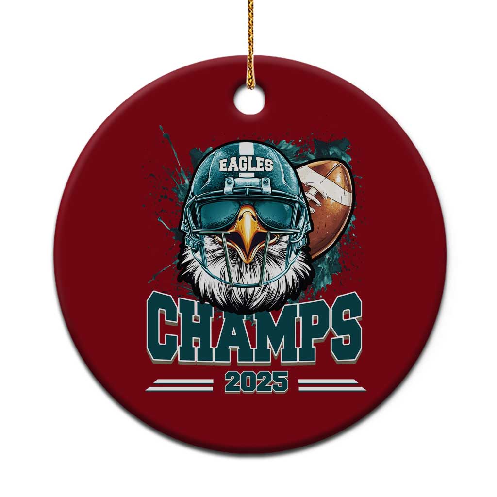 Celebrated Eagles Ceramic Ornament Championship 2025 Retro TS02 1pc Red Print Your Wear