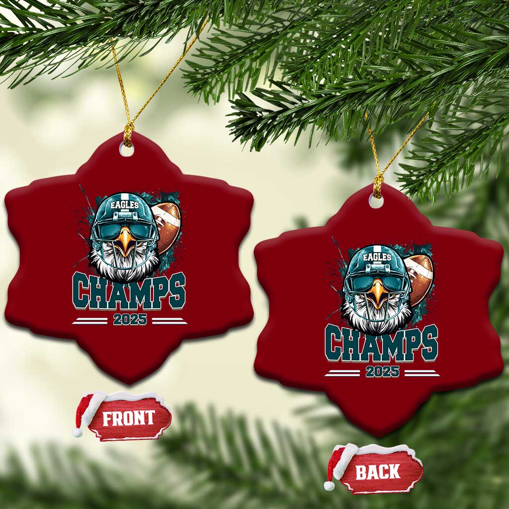 Celebrated Eagles Ceramic Ornament Championship 2025 Retro TS02 Print Your Wear
