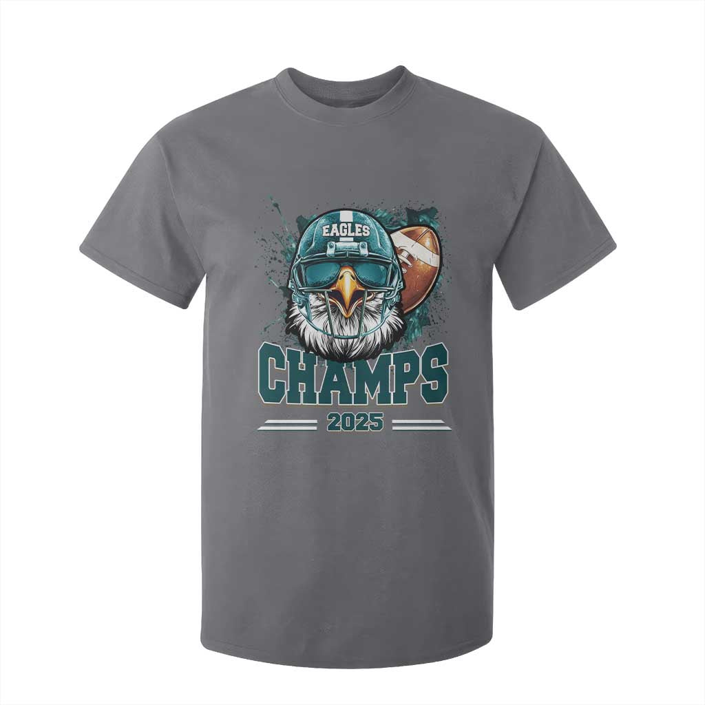 Celebrated Eagles T Shirt For Kid Championship 2025 Retro TS02 Charcoal Print Your Wear