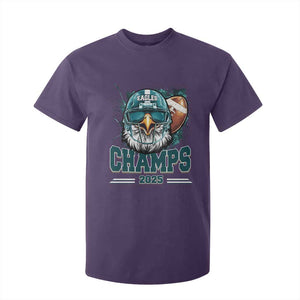 Celebrated Eagles T Shirt For Kid Championship 2025 Retro TS02 Purple Print Your Wear