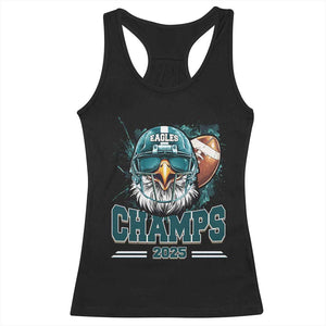 Celebrated Eagles Racerback Tank Top Championship 2025 Retro TS02 Black Print Your Wear