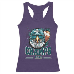 Celebrated Eagles Racerback Tank Top Championship 2025 Retro TS02 Purple Print Your Wear