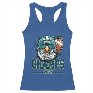 Celebrated Eagles Racerback Tank Top Championship 2025 Retro TS02 Royal Blue Print Your Wear