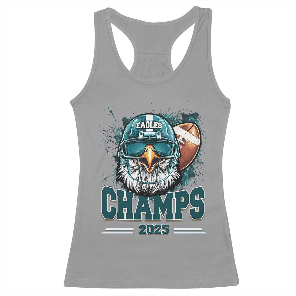 Celebrated Eagles Racerback Tank Top Championship 2025 Retro TS02 Sport Gray Print Your Wear