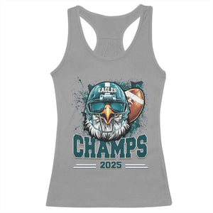 Celebrated Eagles Racerback Tank Top Championship 2025 Retro TS02 Sport Gray Print Your Wear