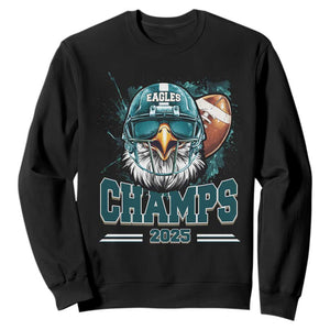 Celebrated Eagles Sweatshirt Championship 2025 Retro TS02 Black Print Your Wear