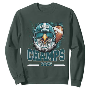 Celebrated Eagles Sweatshirt Championship 2025 Retro TS02 Dark Forest Green Print Your Wear
