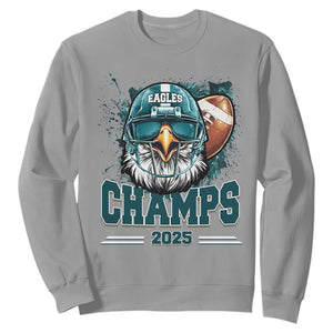 Celebrated Eagles Sweatshirt Championship 2025 Retro TS02 Sport Gray Print Your Wear