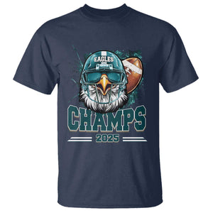 Celebrated Eagles T Shirt Championship 2025 Retro TS02 Navy Print Your Wear
