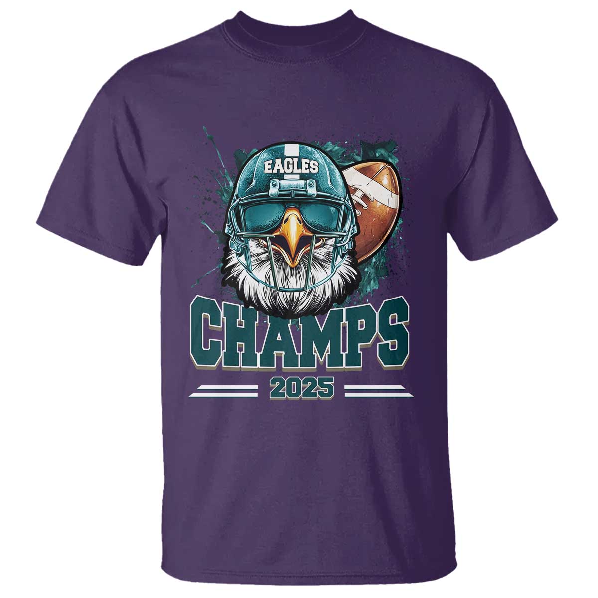 Celebrated Eagles T Shirt Championship 2025 Retro TS02 Purple Print Your Wear