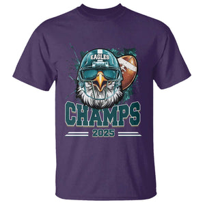 Celebrated Eagles T Shirt Championship 2025 Retro TS02 Purple Print Your Wear