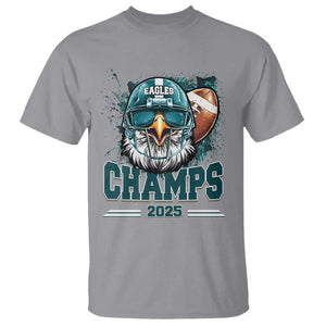 Celebrated Eagles T Shirt Championship 2025 Retro TS02 Sport Gray Print Your Wear