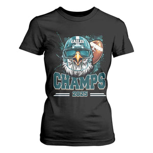 Celebrated Eagles T Shirt For Women Championship 2025 Retro TS02 Black Print Your Wear