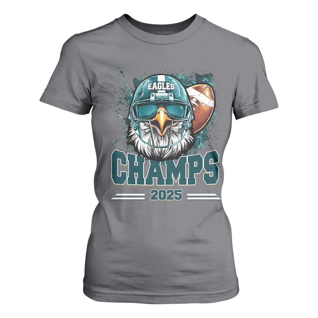 Celebrated Eagles T Shirt For Women Championship 2025 Retro TS02 Charcoal Print Your Wear