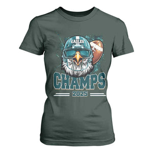 Celebrated Eagles T Shirt For Women Championship 2025 Retro TS02 Dark Forest Green Print Your Wear