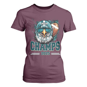 Celebrated Eagles T Shirt For Women Championship 2025 Retro TS02 Maroon Print Your Wear