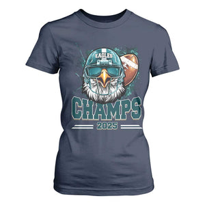Celebrated Eagles T Shirt For Women Championship 2025 Retro TS02 Navy Print Your Wear