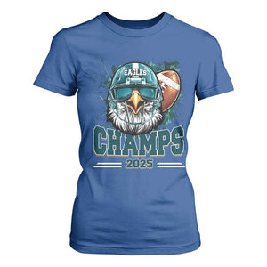Celebrated Eagles T Shirt For Women Championship 2025 Retro TS02 Royal Blue Print Your Wear