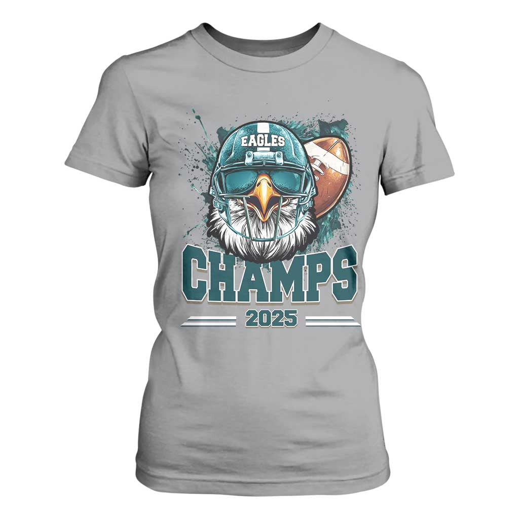 Celebrated Eagles T Shirt For Women Championship 2025 Retro TS02 Sport Gray Print Your Wear