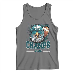 Celebrated Eagles Tank Top Championship 2025 Retro TS02 Black Heather Print Your Wear