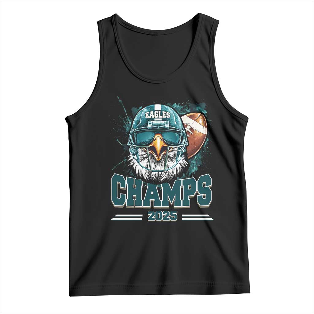 Celebrated Eagles Tank Top Championship 2025 Retro TS02 Black Print Your Wear