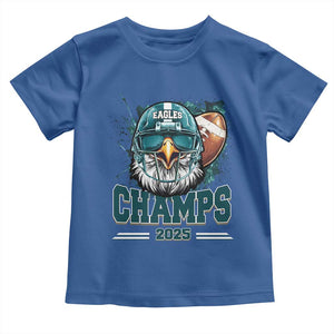 Celebrated Eagles Toddler T Shirt Championship 2025 Retro TS02 Royal Blue Print Your Wear