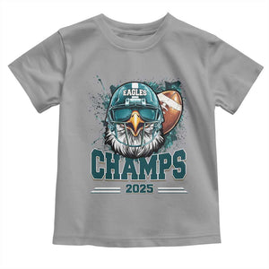 Celebrated Eagles Toddler T Shirt Championship 2025 Retro TS02 Sport Gray Print Your Wear