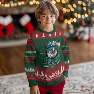 Celebrated Eagles Knit Sweatshirt Championship 2025 Retro TS02 Christmas Print Your Wear