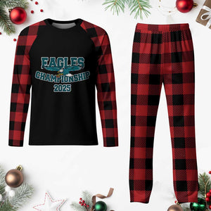 Celebrated Eagles Plaid Pajama Set Championship 2025 TS02 Buffalo Plaid Print Your Wear