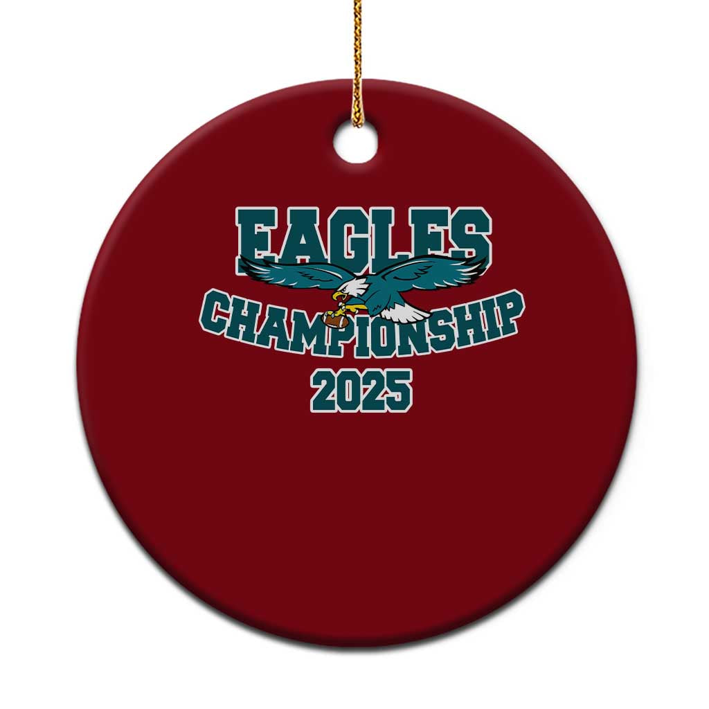 Celebrated Eagles Ceramic Ornament Championship 2025 TS02 1pc Red Print Your Wear