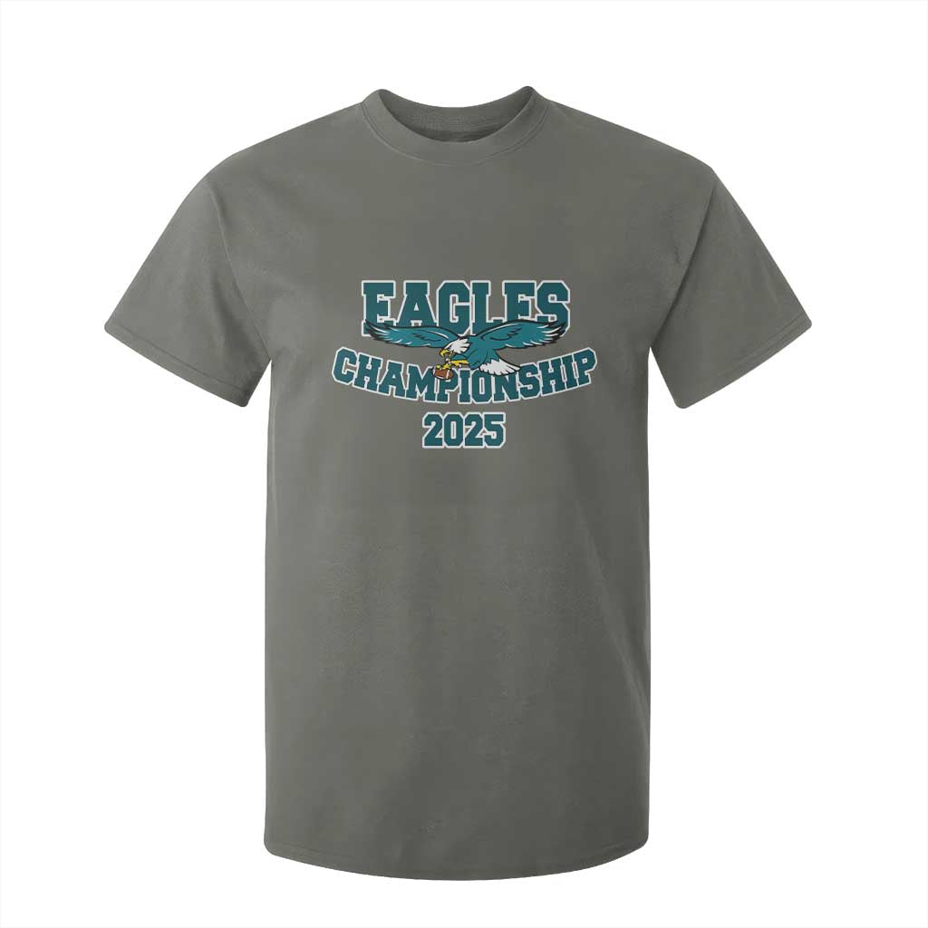 Celebrated Eagles T Shirt For Kid Championship 2025 TS02 Military Green Print Your Wear