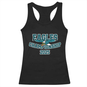Celebrated Eagles Racerback Tank Top Championship 2025 TS02 Black Print Your Wear