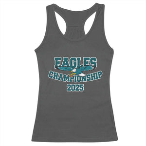 Celebrated Eagles Racerback Tank Top Championship 2025 TS02 Dark Heather Print Your Wear