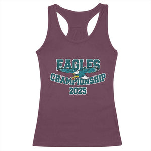 Celebrated Eagles Racerback Tank Top Championship 2025 TS02 Maroon Print Your Wear