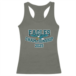 Celebrated Eagles Racerback Tank Top Championship 2025 TS02 Military Green Print Your Wear