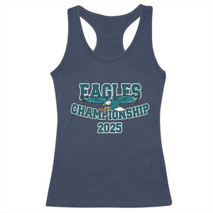 Celebrated Eagles Racerback Tank Top Championship 2025 TS02 Navy Print Your Wear