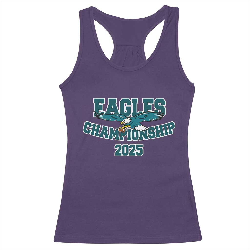 Celebrated Eagles Racerback Tank Top Championship 2025 TS02 Purple Print Your Wear