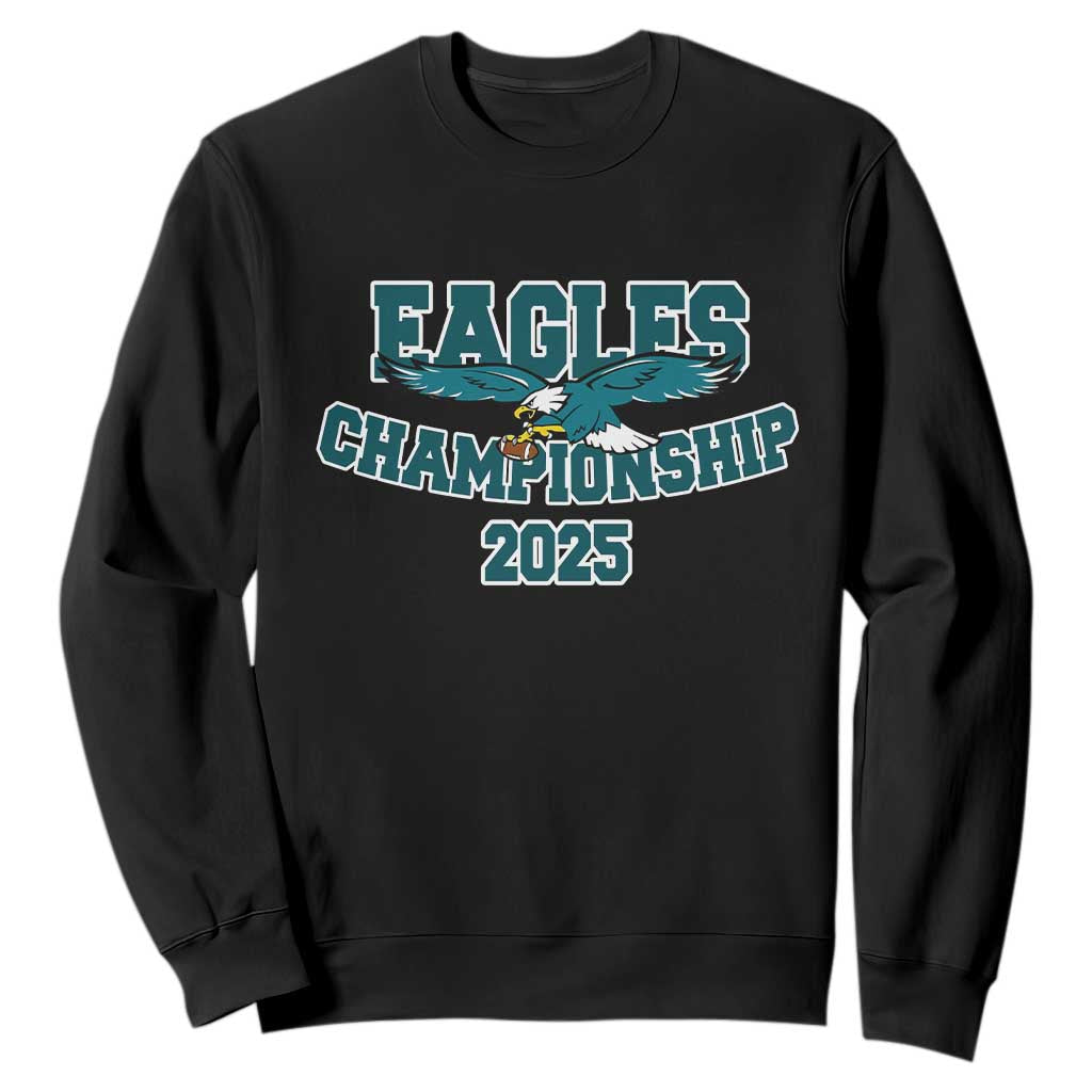 Celebrated Eagles Sweatshirt Championship 2025 TS02 Black Print Your Wear