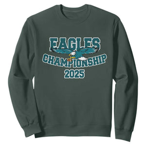 Celebrated Eagles Sweatshirt Championship 2025 TS02 Dark Forest Green Print Your Wear