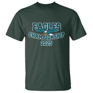 Celebrated Eagles T Shirt Championship 2025 TS02 Dark Forest Green Print Your Wear