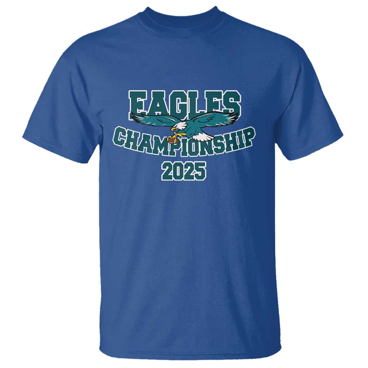 Celebrated Eagles T Shirt Championship 2025 TS02 Royal Blue Print Your Wear