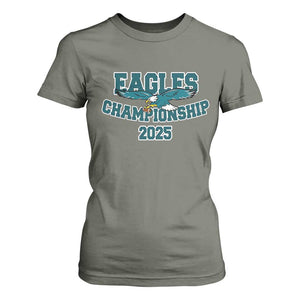 Celebrated Eagles T Shirt For Women Championship 2025 TS02 Military Green Print Your Wear