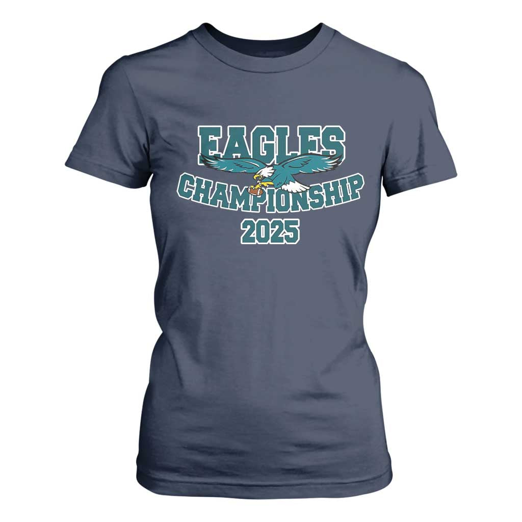 Celebrated Eagles T Shirt For Women Championship 2025 TS02 Navy Print Your Wear