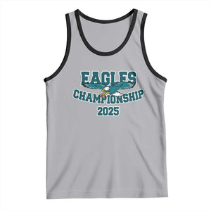 Celebrated Eagles Tank Top Championship 2025 TS02 Athletic Heather Black Print Your Wear