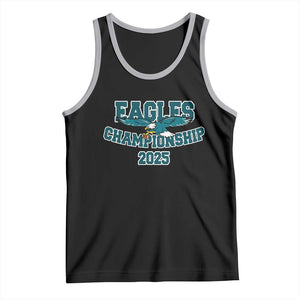 Celebrated Eagles Tank Top Championship 2025 TS02 Black Athletic Heather Print Your Wear