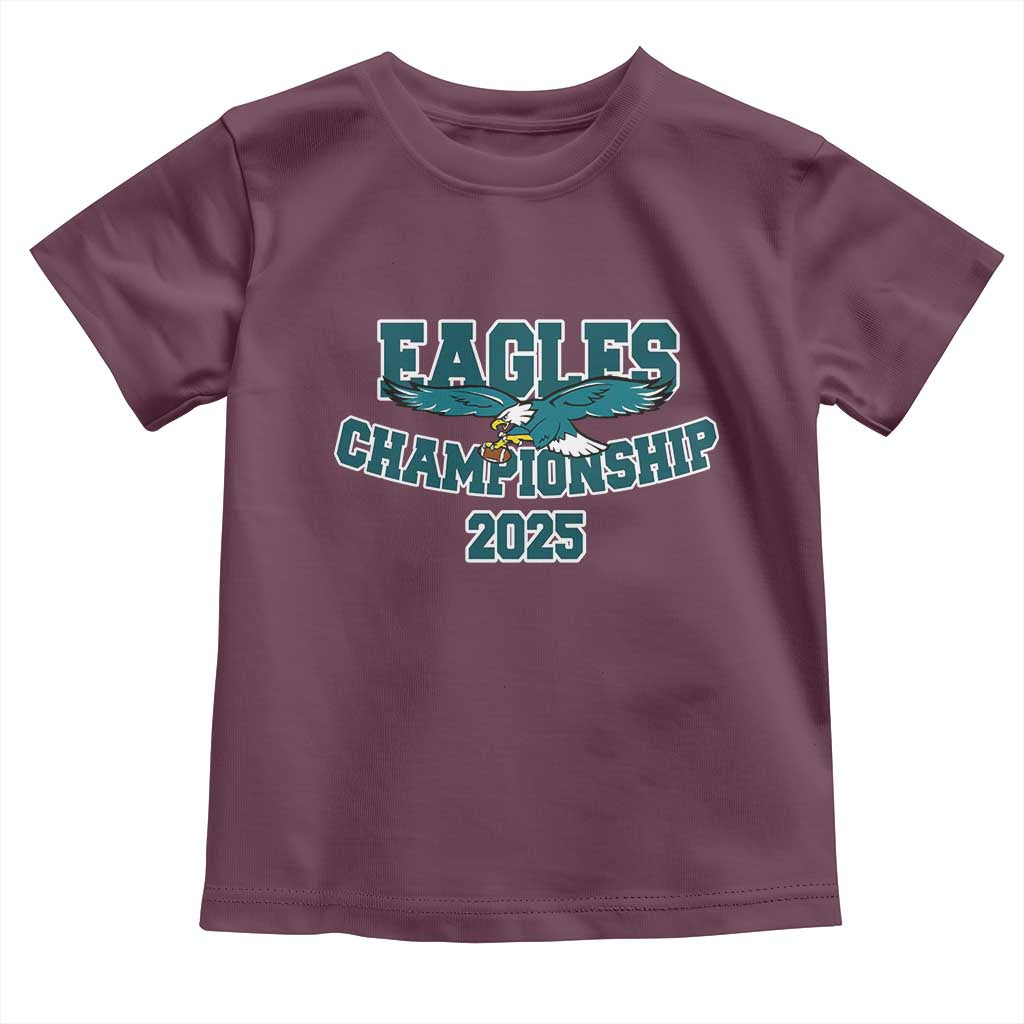Celebrated Eagles Toddler T Shirt Championship 2025 TS02 Maroon Print Your Wear