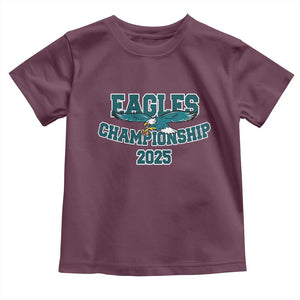 Celebrated Eagles Toddler T Shirt Championship 2025 TS02 Maroon Print Your Wear