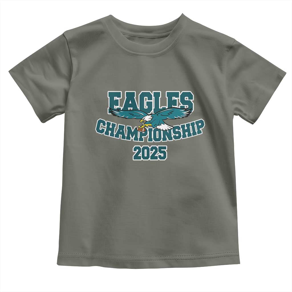 Celebrated Eagles Toddler T Shirt Championship 2025 TS02 Military Green Print Your Wear