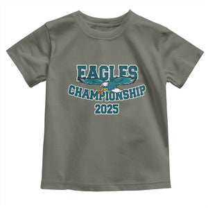 Celebrated Eagles Toddler T Shirt Championship 2025 TS02 Military Green Print Your Wear